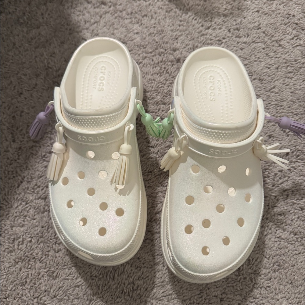 Crocs bae platform festival Iridescent clogs LIMITED EDITION